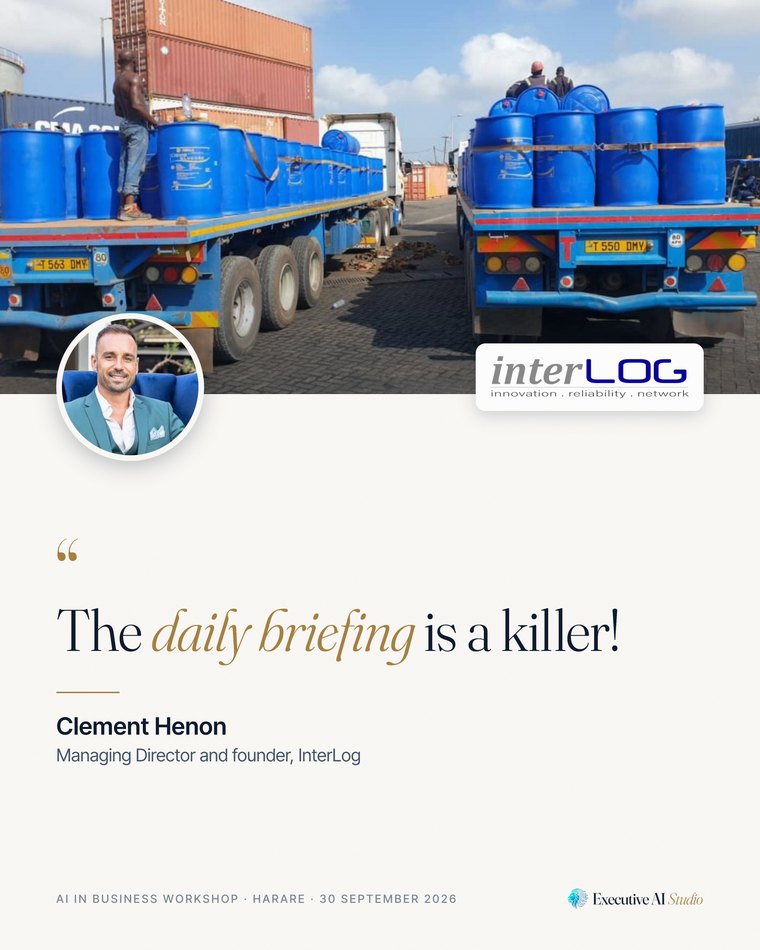 “The daily briefing is a killer!” Clement Henon, Managing Director and founder, InterLog